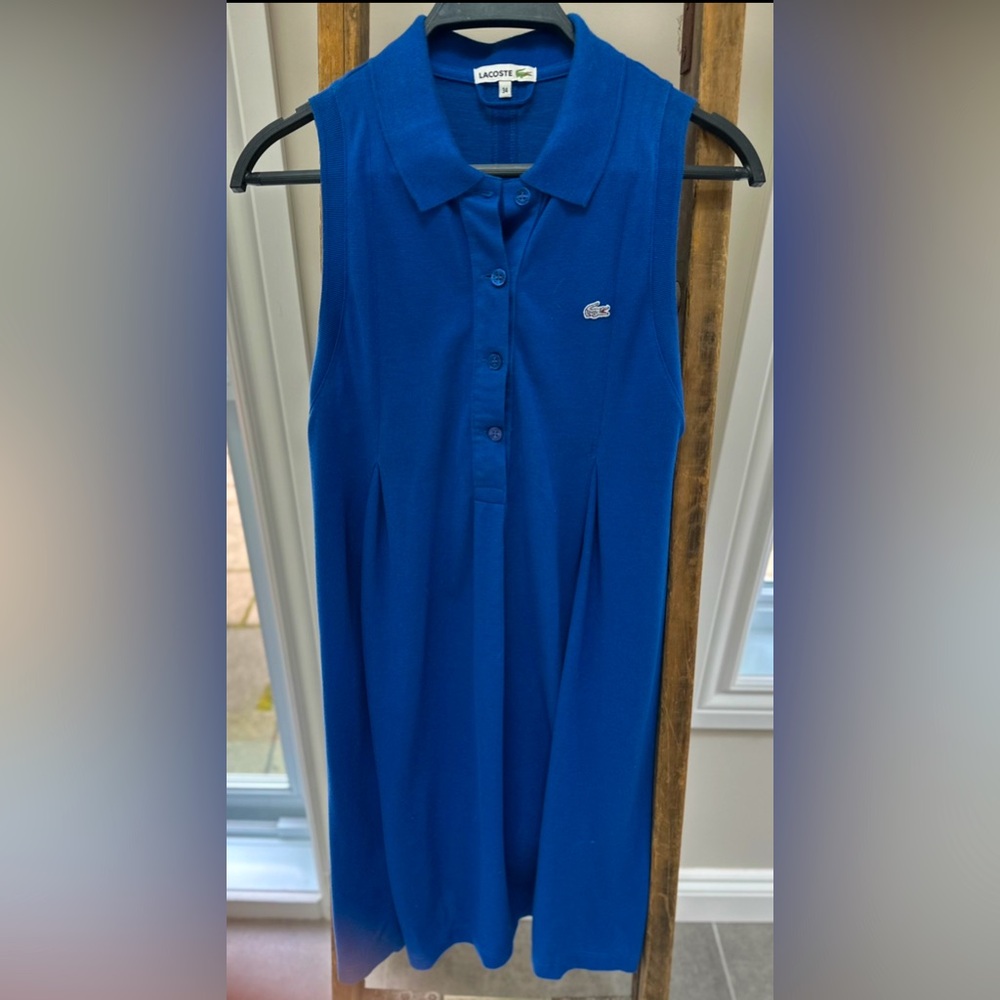 Lacoste Royal Blue Sleeveless Dress